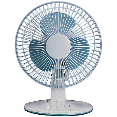 NSA'UK DF-2331 White Desk Fan, 9 Inch